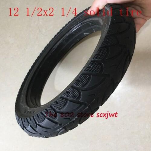 High quality 12 1/2X2 1/4 solid tire 12 1/2*2 1/4 tubeless tyre for electric vehicle scooter non- inflatable explosion-proof