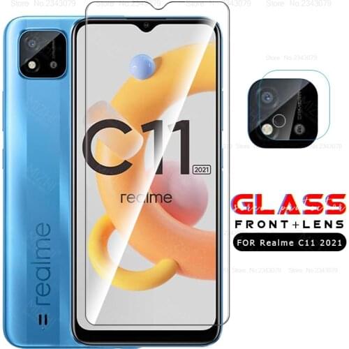 For realme c11 2021 protective glass for oppo realme c 11 c11 11c 2021 screen protector on realmec11 6.52inch safety glass films