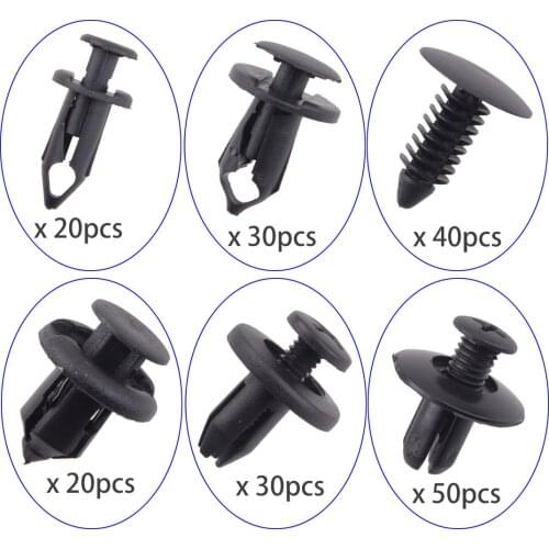 190pcs/Set Car Bumper Fender Fastener Push Pin Rivets Clip 108F2134 Fit for Honda Civic Accord CRV