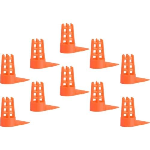 10pc Plastic Bee Queen Cage Cell Cover Protective Cap for Beekeeper Breeding