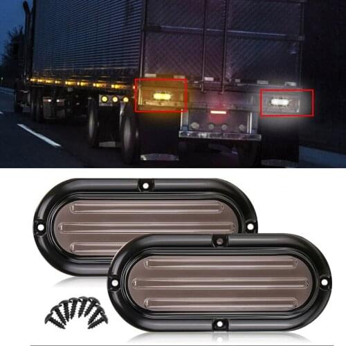2Pcs Car Rear Tail Light 74LED Strobe Light Reverse Indicator Waterproof Tail Rear Lamps for Caravan Truck UTE Trailer