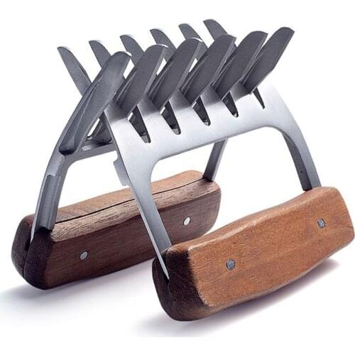 2PCS Meat Shredder Barbecue Fork Bear Claw Meat Separator Handle Kitchen Food Fork Meat Slicer BBQ Grill Meat Handler Kitchen