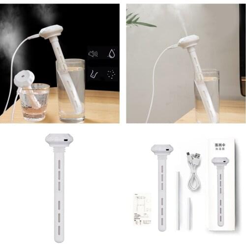 2 Pieces Air Humidifier Bottle Mist Maker Stick Night Light For Home Office