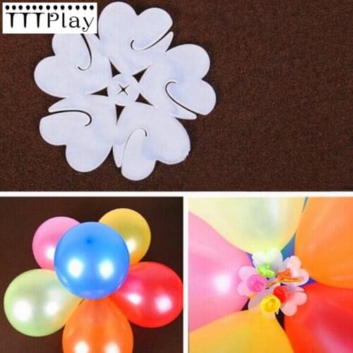 5pcs/lot 6 Balloons Seal Clip That Combine To Flower Shape Latex Balloons Wedding Birthday Party Supplies Plastic Balloons Clips