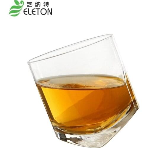 ELETON Crystal transparent glass whisky cup 300ml brandy snifters bar set Tumbler Glass Wine Mug Beer Glasses gift