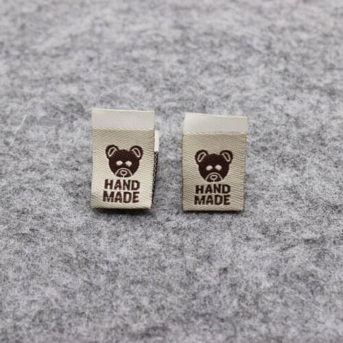 Headwear labels/handmade tags/woven labels for handmade items kids clothing label custom main labels