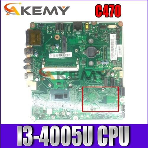 FRU/PN: 5B20G84745 For Lenovo C470 AIO PC Motherboard 6050A2644601 Mainboard with SR1EK I3-4005U DDR3 100% Tested