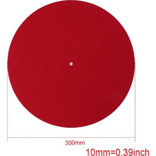 Turntable Mat Slipmat Audiophile 3mm Felt Platter Vinyl Record Players Anti-Vibration Durable Anti-Static