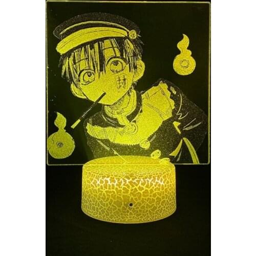 Anime Picture Lamp 3D LED Lights Acrylic Desk Lamp Toilet-bound Hanako-kun Nightlight Atmosphere Room Decor Kids Birthday Gift