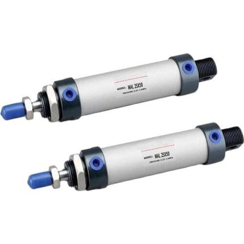 Mini cylinder Yadeke type aluminum alloy micro cylinder MAL25/50 /75/ 100125
