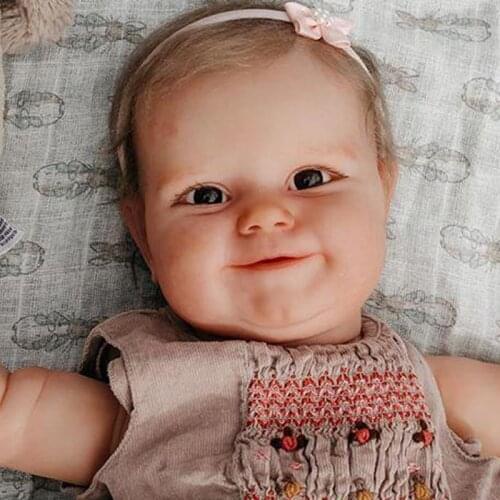 24inch Bebe reborn kit Rebirth Infant Doll Mould DIY Unpainted Doll Kit Reborn