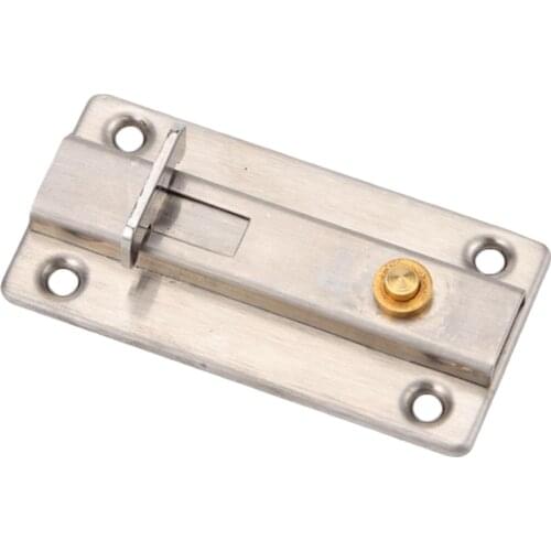 Stainless Steel Door Lock 4 Inches Security Automatic Gate Door Slide Lock Spring Loaded Bolt Latch