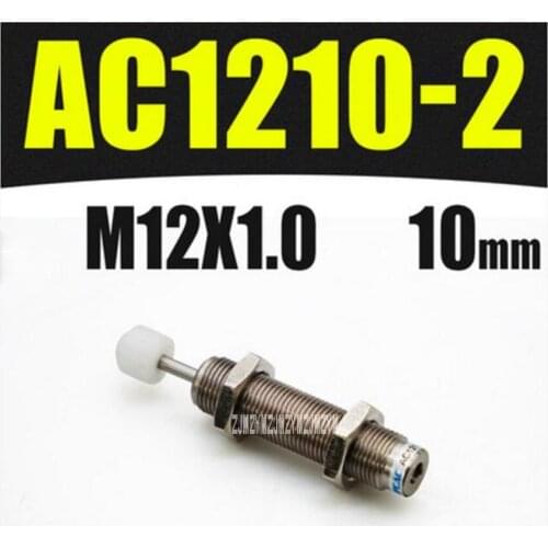 New AC1210-2 Hydraulic Stabilizer Oil Pressure Buffer High-quality Damper Cylinder Shock Absorber M12*1.0 10MM -10~+80 Degrees