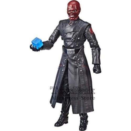 Original Marvel Legends SDCC 2018 10th Anniversa 6" Red Skull Action Figure Electronic Tesseract Cosmic Cube Set Studios Toys