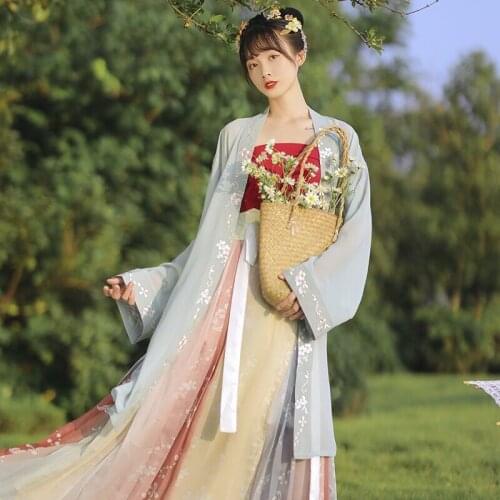 Chinese Style Dresses Oriental Fairy Hanfu Costume Cosplay Ancient Traditional Elegant Tang Dynasty Princess Performance Clothes