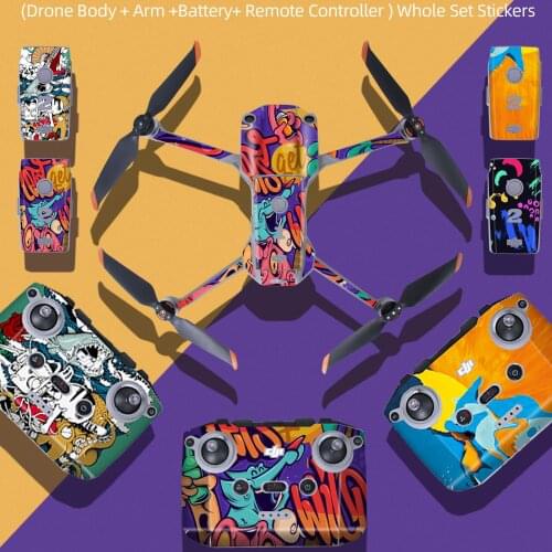 Pvc Stickers For dji air 2s Protective Film Scratch-proof Decals Skin For DJI Air 2S Drone Body Remote Battery Drone Accessories