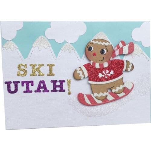 Gingers Snowman Christmas Layering Die Metal Cutting Embossing Cuts Scrapbook Paper Craft Knife Mould Blade Punch Stencils Dies