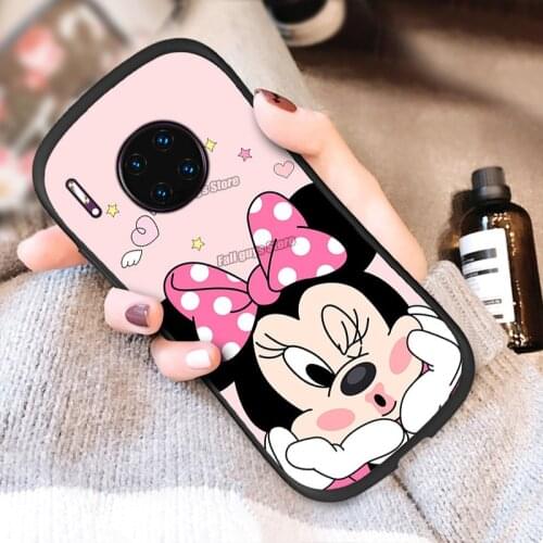 New Disney Pink Daisy Minnie Phone Case for Huawei P40 P30 Mate40pro Mate20 Glory 30 20 20pro 20S Nova8 Nova7pro Silicone Cover