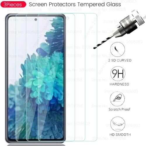 3Pcs protective glass for samsung galaxy s20 fan edition s20fe s 20fe 20 fe 2020 sm-g781b 6.5'' screen protectors film cover