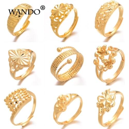 WANDO 10style rings Unique Personality Flower Rings For Women African Wedding Evening Party Luxury girlfriend jewelry gifts R63