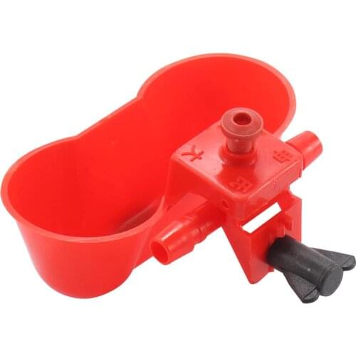 1 Set Red New Water Bowls Quail Pigeon Parrot Automatic Drinking Waterer Bird Siamese Water Bowl Pet Feeding Tools