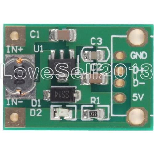 1PCS DC-DC Boost Converter Step Up Module 1-5V to 5V 500mA 600mA Max For Arduino
