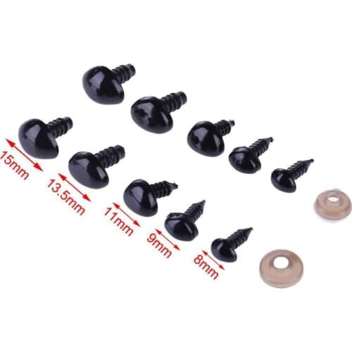 100pcs Plastic Triangular Nose Manual Cloth Doll Animal Plush Toys DIY Crafts Puppet Dolls Accessories for Teddy Bear safety