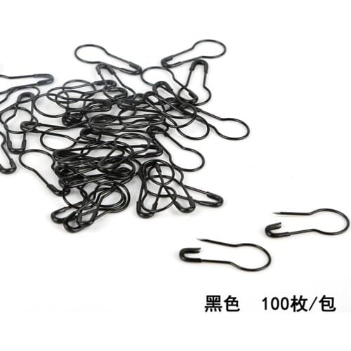 100 Pcs/bag Safety Pins Gourd Shape Metal Clips Marker Tag Gourd Pins Hand-knitted Pin Buckle Safety Pin DIY Sewing Kit