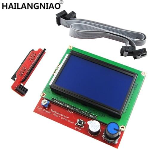 12864 LCD Ramps Smart Parts RAMPS 1.4 Controller Control Panel LCD 12864 Display Monitor Motherboard Blue Screen Module