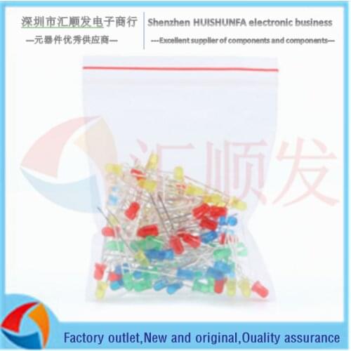 3mm 5mmLED bulb light-emitting diode F3 F5 red, green, yellow, blue and white straight plug lamp bead component package variety