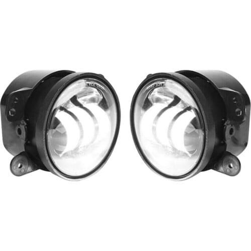 4 Inch Fog Light White Light Off-Road Vehicle Front Bumper Modification 30W LED Fog Light for 07-18 for Jeep Wrangler JK