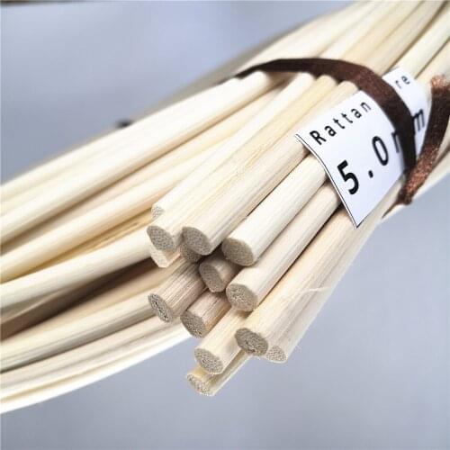 5mm Diameter 10 Meters Natural Indonesian Real Rattan Core For Chair Repairing Basket