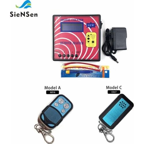 SieNSen Digital Counter Frequency Tester Regenerate RF Remote Controller Key Programmer+Adapter and Model A016/C017 Remotes