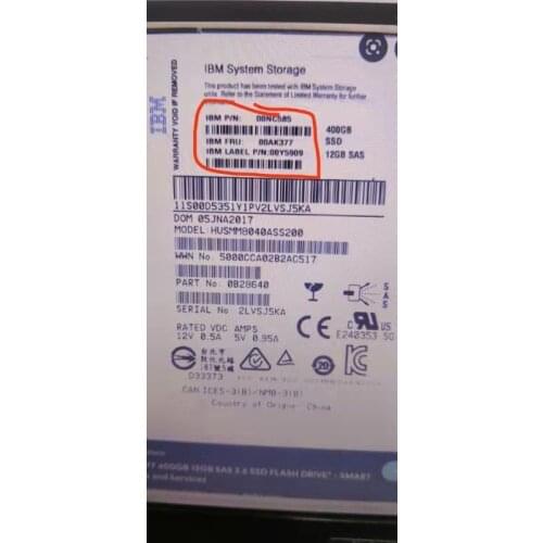 IBM 00NC585 00AK377 400GB ssd SAS 2.5' V3500 V3700