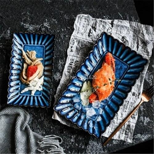 Ceramic Glaze Flower Shape Pudding Dish House Fish Plate Rice Bowl Coffee Cup And Saucer Dinnerware Set