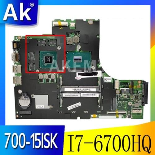 For Lenovo ideapad 700-15ISK Laptop Motherboard 15 inch SR2FQ I7-6700HQ GTX950M/4G 448.06R01.0011