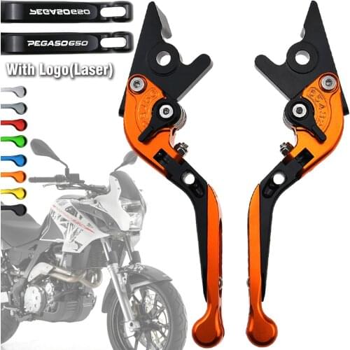 Motorcycle Folding Extendable CNC Moto Adjustable Clutch Brake Levers for Aprilia Pegaso 650 Pegaso 650 2003 2004 2005-2007