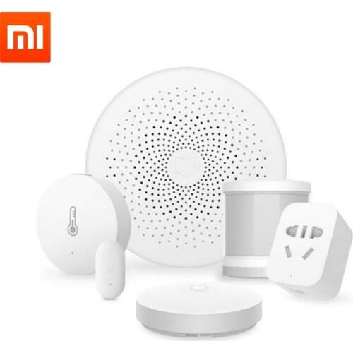 Original Xiaomi Mijia Smart Home Kit Gateway Version 2 Door Window Sensor Human Body Wireless Switch Humidity Zigbee Socket