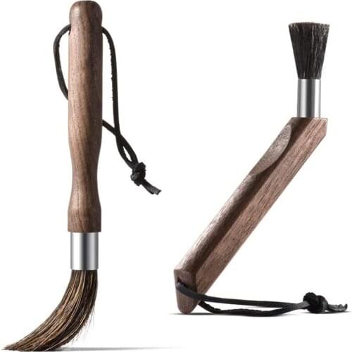 Coffee Brush Cleaning Brush Set (Straight+Curved) Espresso Machine Grinder Cleaner Coffee Tool for Barista Home Kitchen