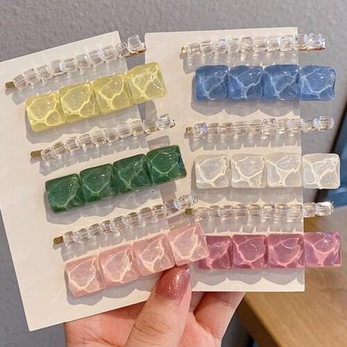 Women Hair Clips Set Ins Fashion Hair Accessories Jewelry Luxury Crystal Barrette Pin For Girls Handmade Hairpins Gift Ornaments