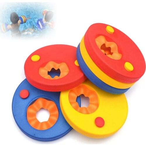 6pcs/Pack EVA Foam Swim Discs Suit Arm Bands Floating Sleeves Inflatable Pool Float Board Children Exercises Pool Accessories