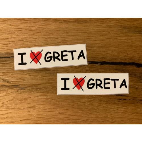 GRETA sticker Fridays for Future / Cubic capacity Co2 climate diesel V8 # 597