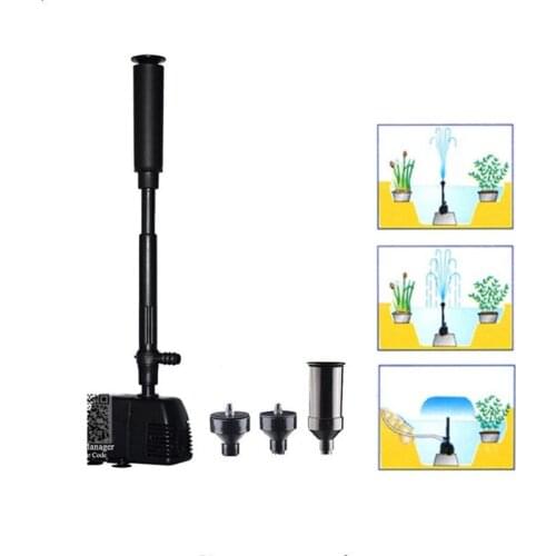 220V Aquarium Fountain Pump Garden Pond Fountain Maker Oxygen Circulation Submersible SUNSUN Aquarium Water Pump for Pond 3 Mode