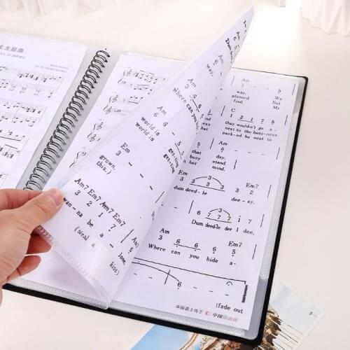 A4 Size Music Score Sheet Document File Folder Storage Organizer 20/30 Pages B36C