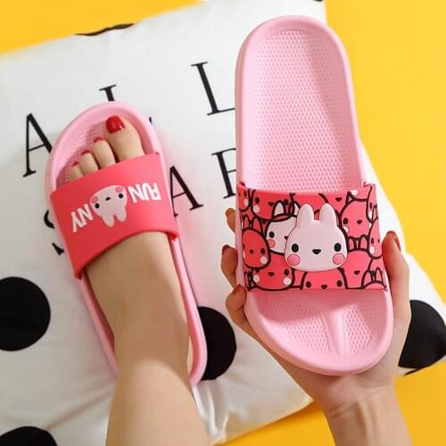 Summer Slides Women Slippers Cartoon Animal Unicorn Crocodile Rabbit Beach Flip Flops Sandals Men Couple Shoes Zapatillas Mujer