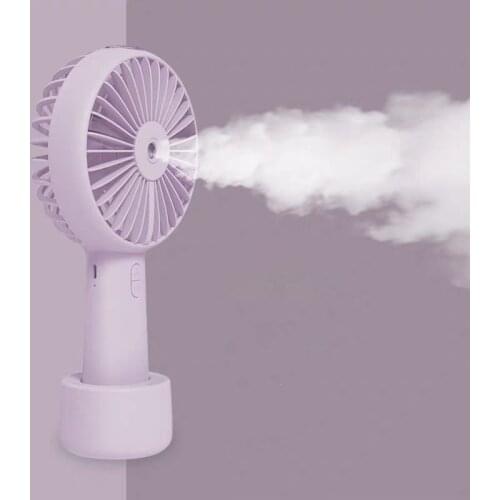 Mini Handheld Portable Water Mist Fan Silent USB Electric Desktop Air Cooling Gadget Rechargeable Battery Fans for Car Outdoors