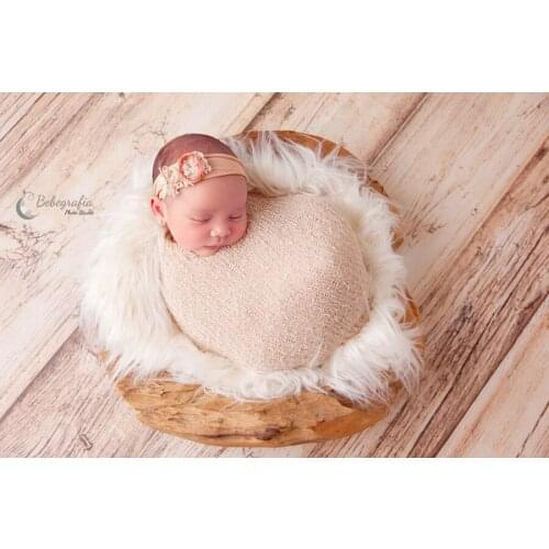 Newborn props Fur Blanket Basket Stuffer Mongolia Fur baby fotografia Photography Props Newborn Photography Props