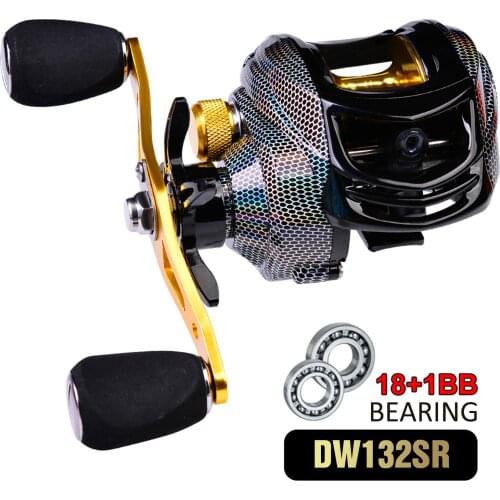 PROBEROS 18+1 BB Bearing Fishing Baitcast Reel High Speed 7.2:1 Fishing Reel Bait Cast Wheel Left/Right Hand Fishing Accessory