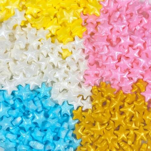 Edible Five-Pointed Star Candy Cake Sprinkles Decoration Sugar Beads Colorful Candy Pearl Cake Baking Pearl Sugar Ball Fondant
