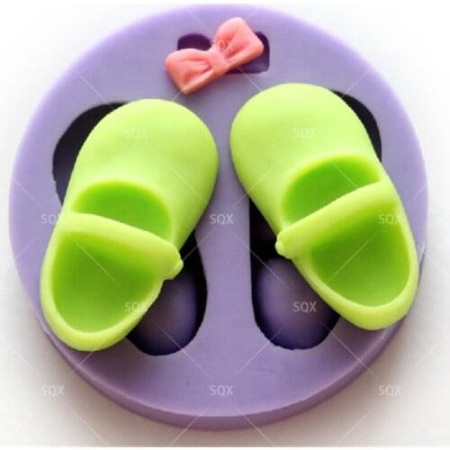 Shoes And Tie Knot Shaped Silicone Mold Fondant Mould Cake Decorating Baking Tools Kitchen Accessories SQ15144